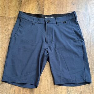 Travis Mathew Dark Blue Flat Front Shorts